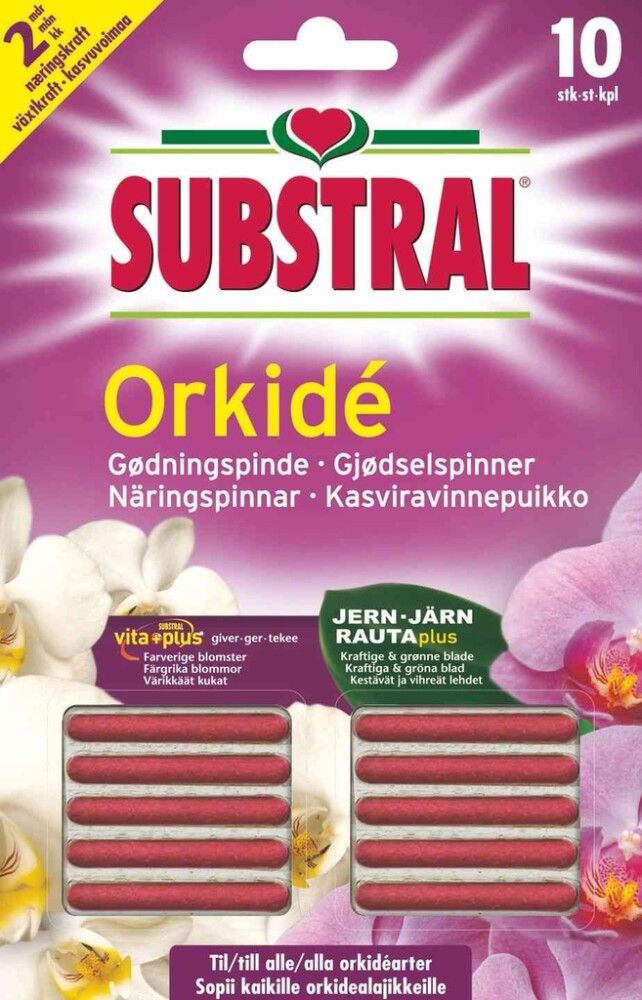 NÆRINGSPINNER SUBSTRAL ORKIDÉ 10STK
