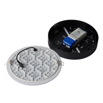 Lucide badkamer plafonnière Ceres IP44 zwart