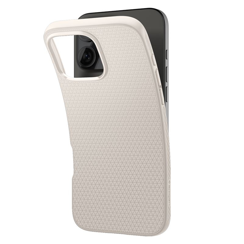 iPhone 16 Pro Liquid Air Case Gummi Hülle (ACS08120) - Natural Titanium (Silber)