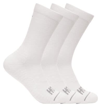 Chaussettes (3 paires) Hoka Crew Run Blanc