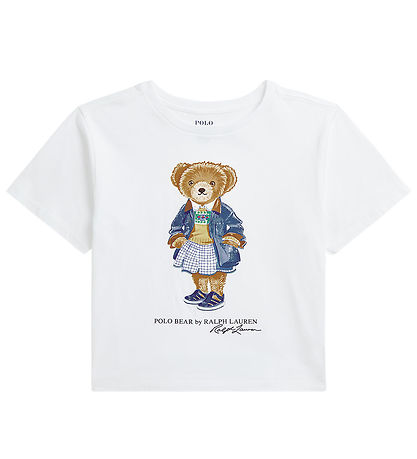 Polo Ralph Lauren T-Shirt - Weiß m. Kuscheltier