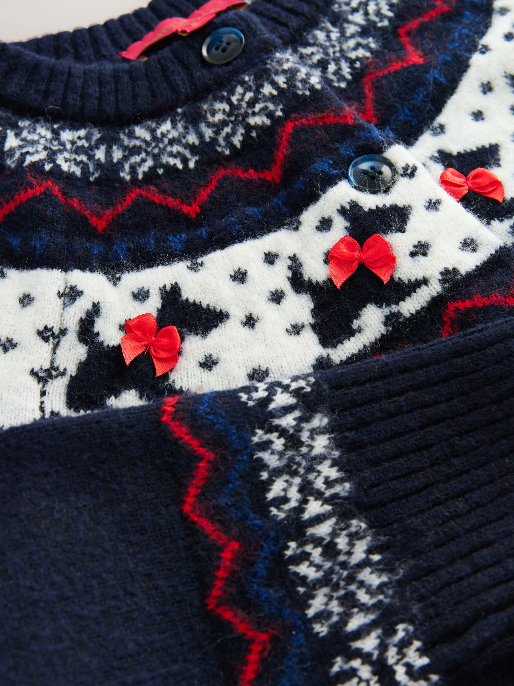 Hond Fairisle 3D Strik - Kerstmis vest
