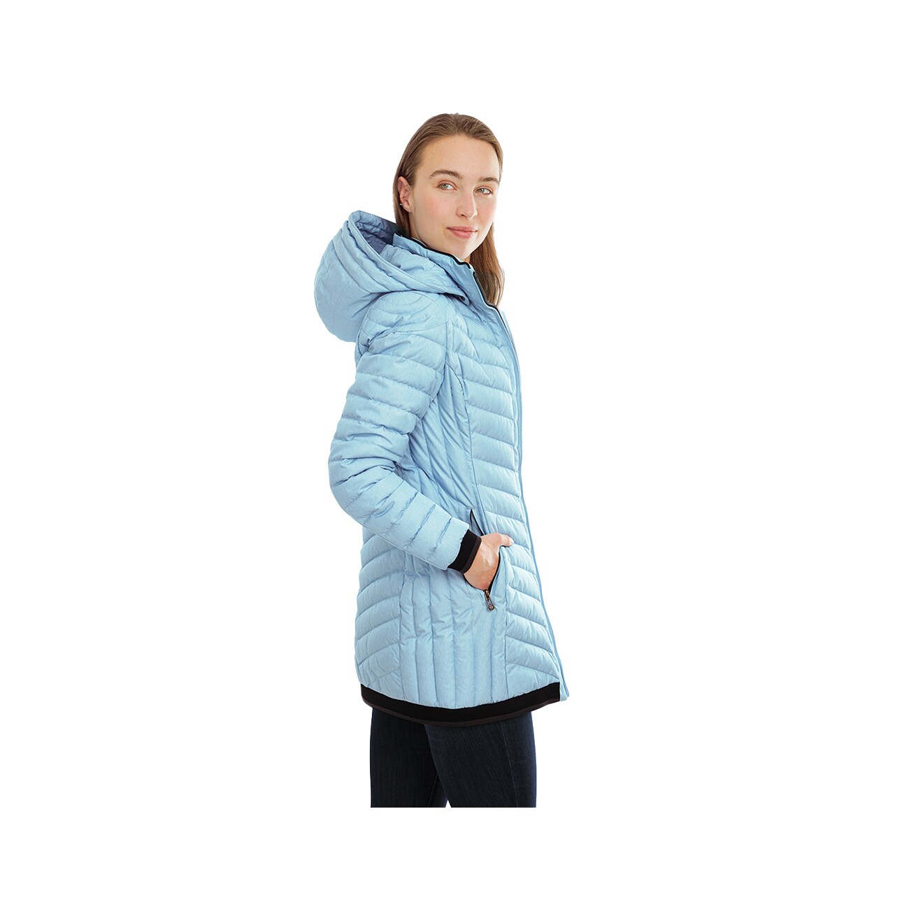 Knuffelwuff leichte Damen Übergangsjacke Brooklyn hellblau 36 - EU