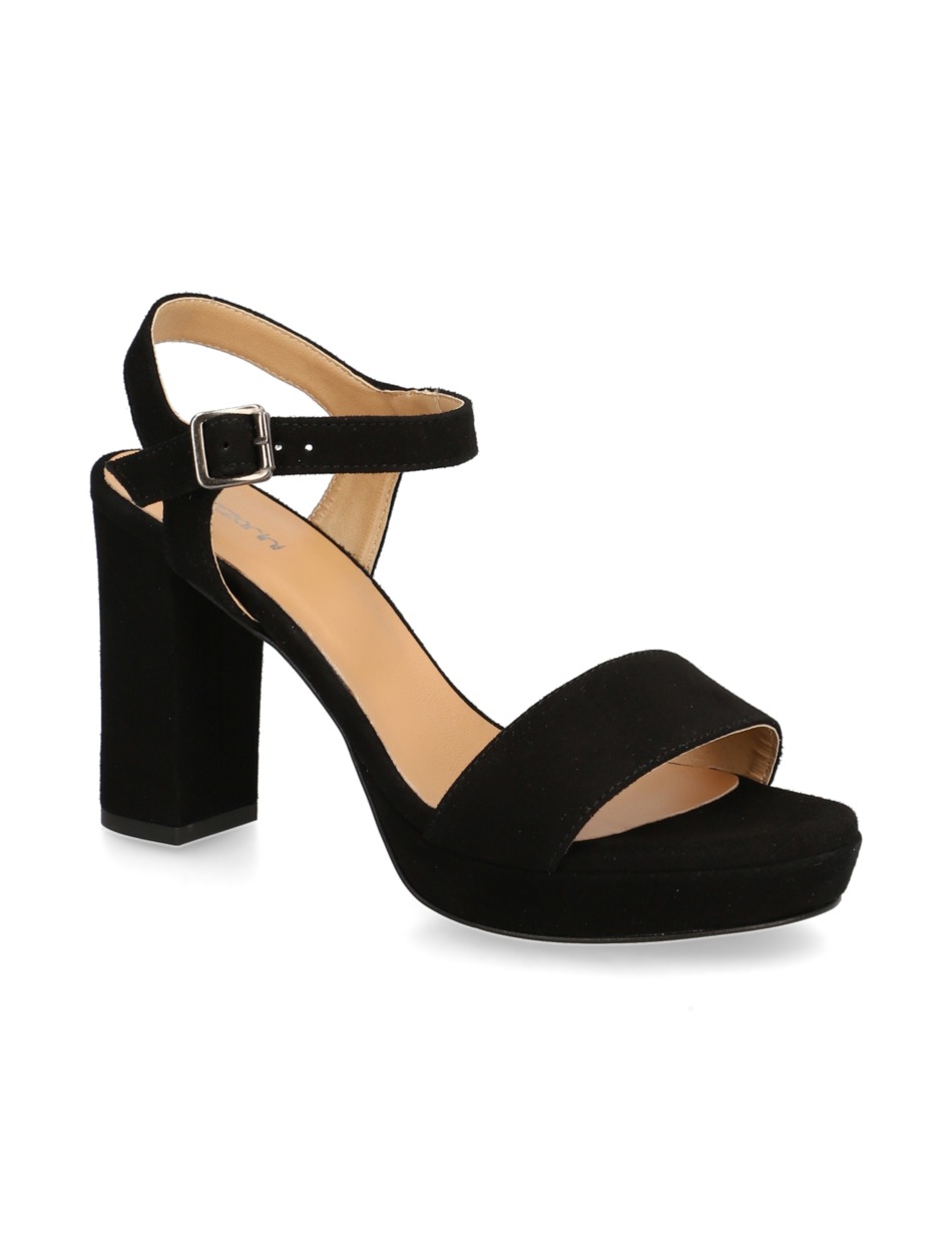 Veloursleder Sandale