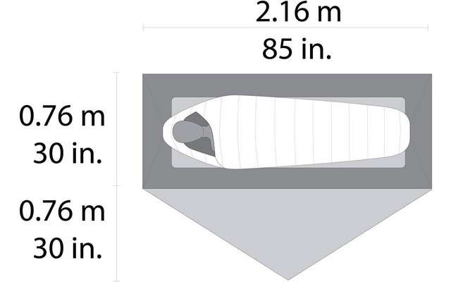 MSR Hubba NX Tent V6 Faltzelt für 1 Person