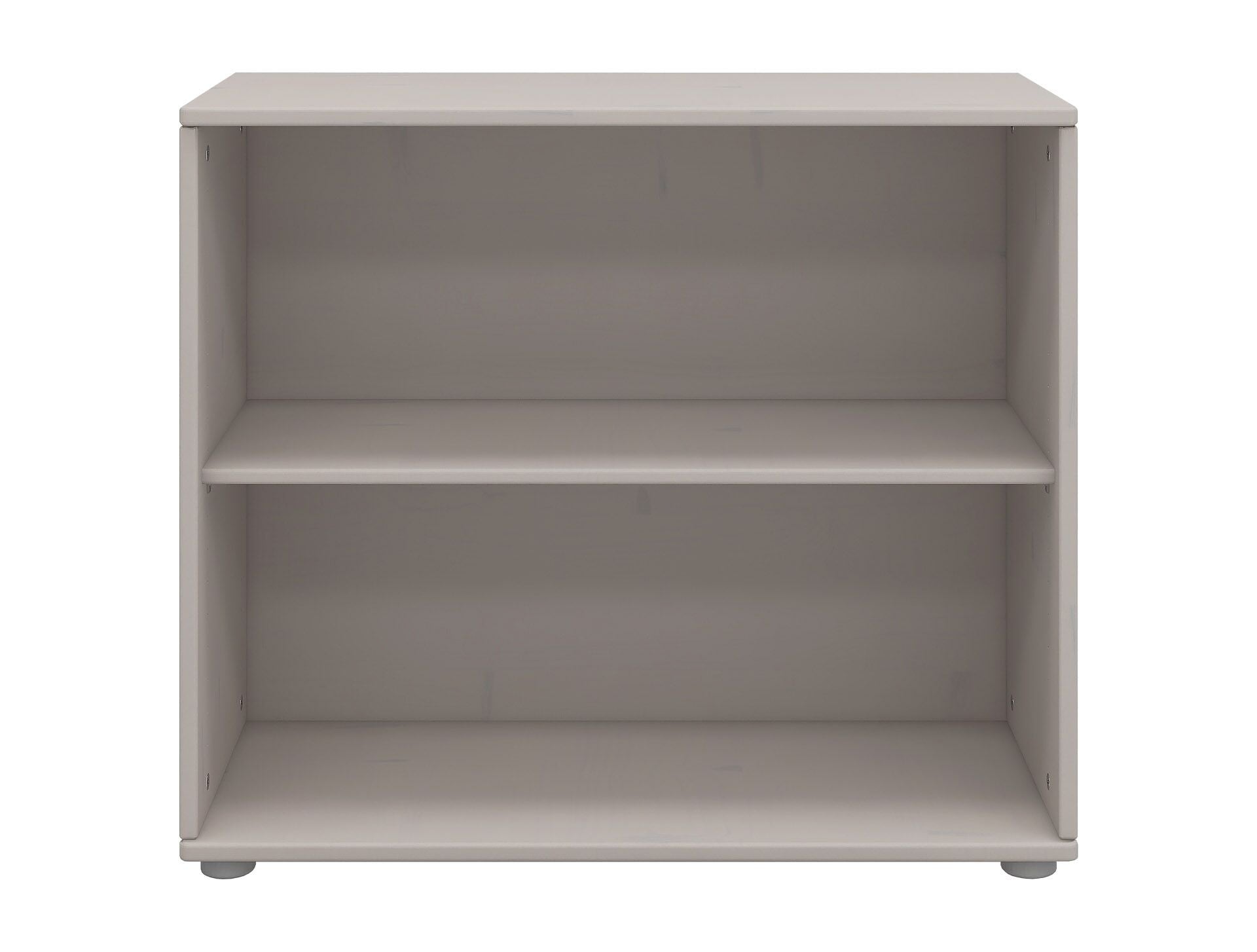 CLASSIC Regal 2 Fächer grau - Grau / B: 86.0 cm x T: 35.2 cm x H: 74.5 cm