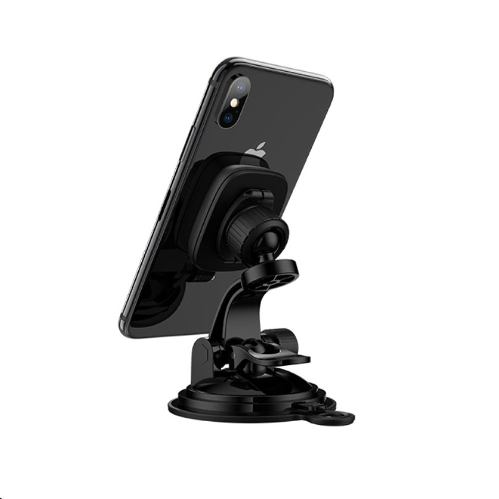360° Grad Magnet Auto KFZ Saugnapf Halterung - Schwarz