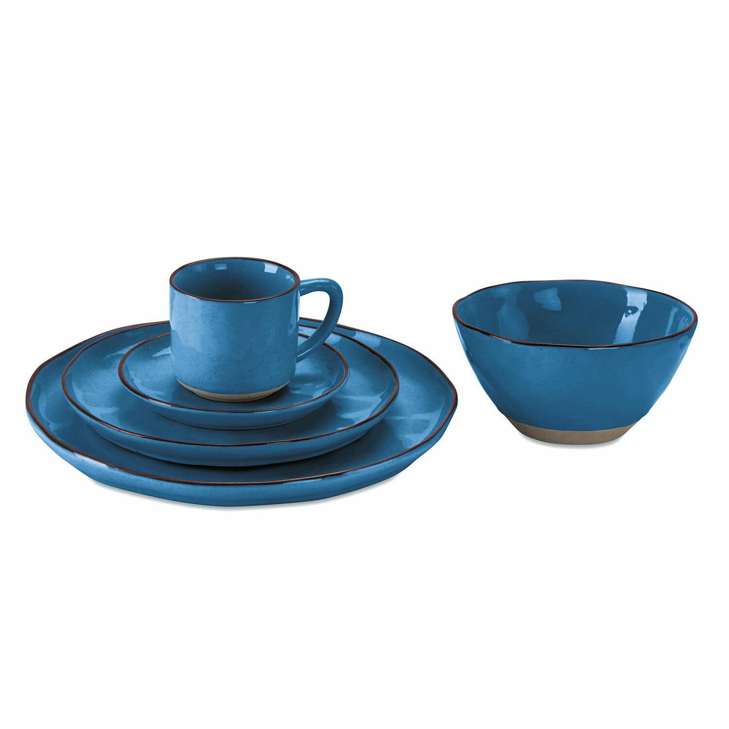 Geschirr 30er Set Biarré blau