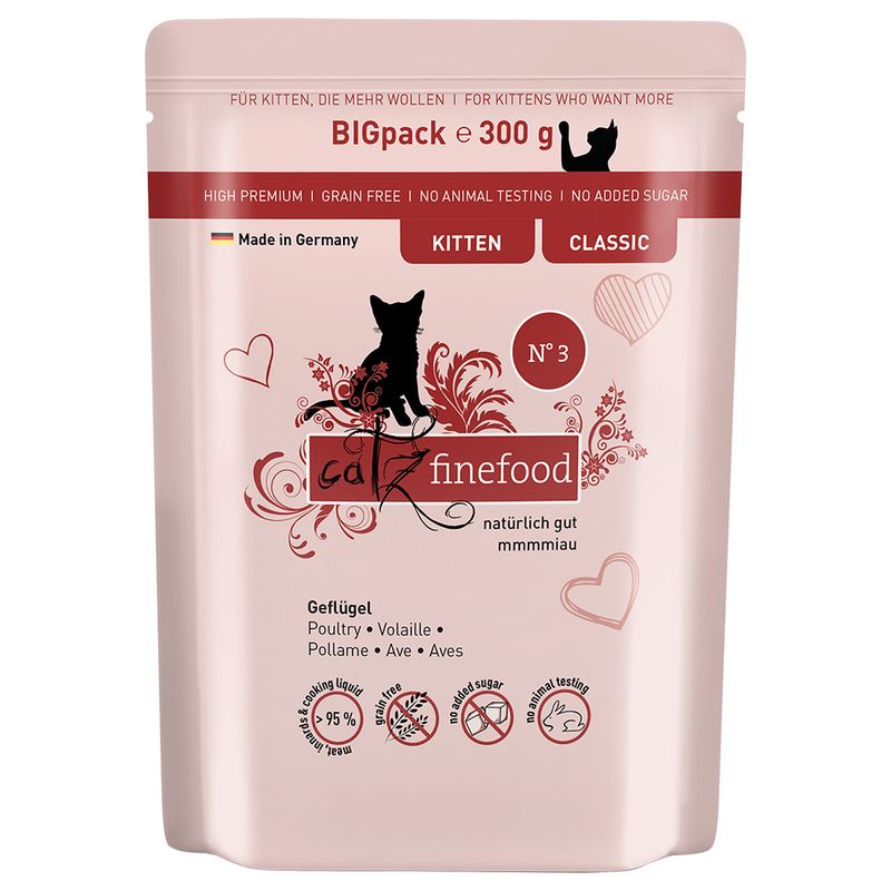 Lot catz finefood Kitten 24 x 300 g pour chaton
