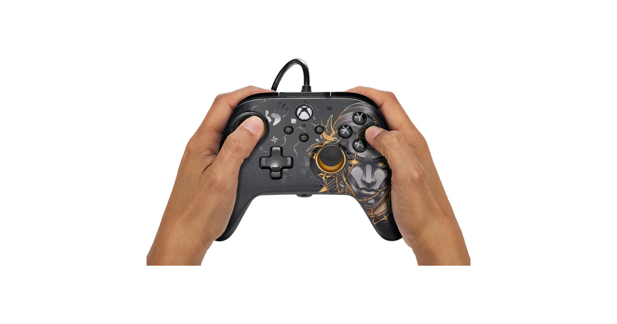 PowerAXbox Wired Controller Midas  (Zwart/goud, Xbox Series X|S, Xbox One, Windows)