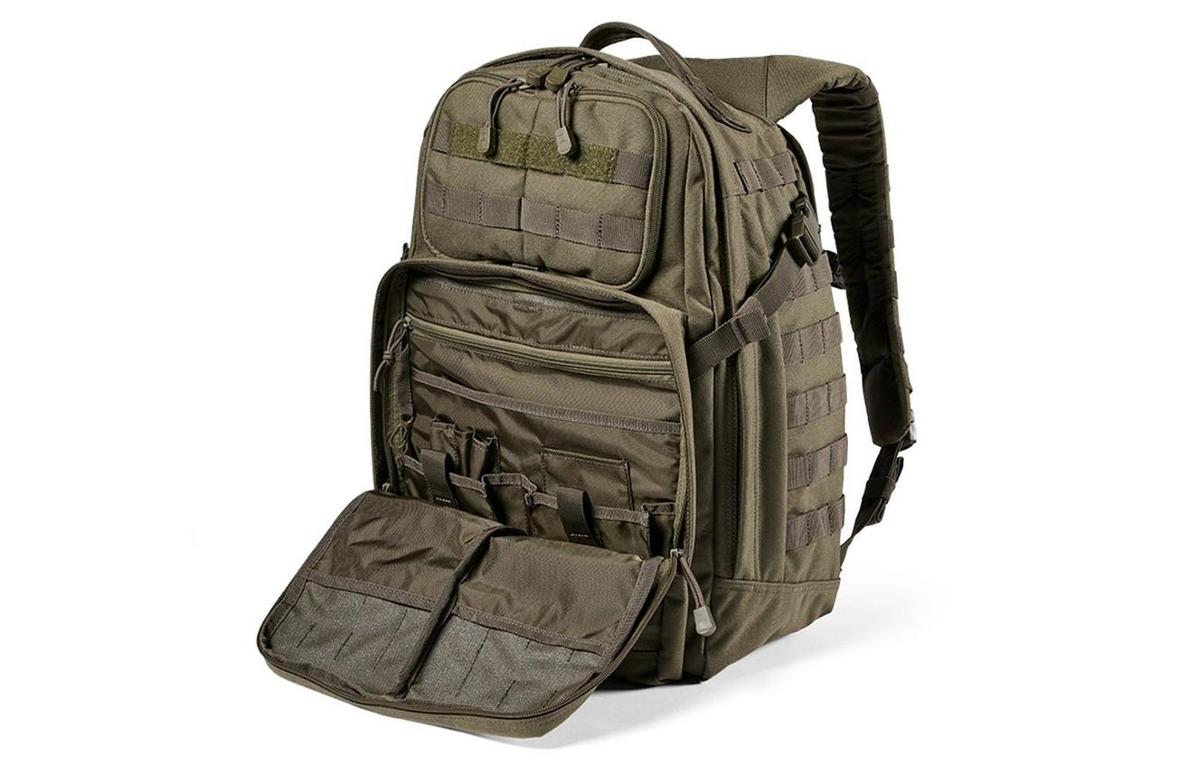 5.11 Rush 24 2.0 Backpack, groen, rugzak met MOLLE-web