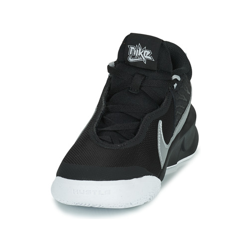 Nike - TEAM HUSTLE D 10 (GS) Negro / Plateado