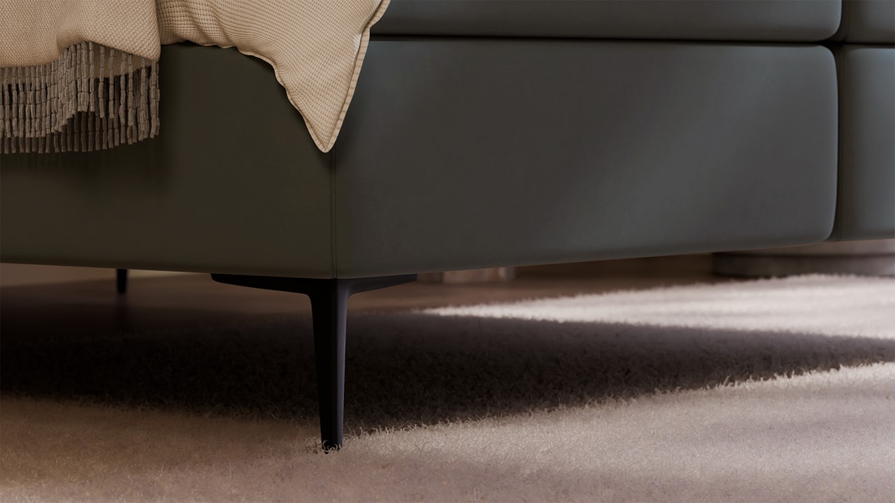 Boxspring Mesa - Warm wool anthracite
