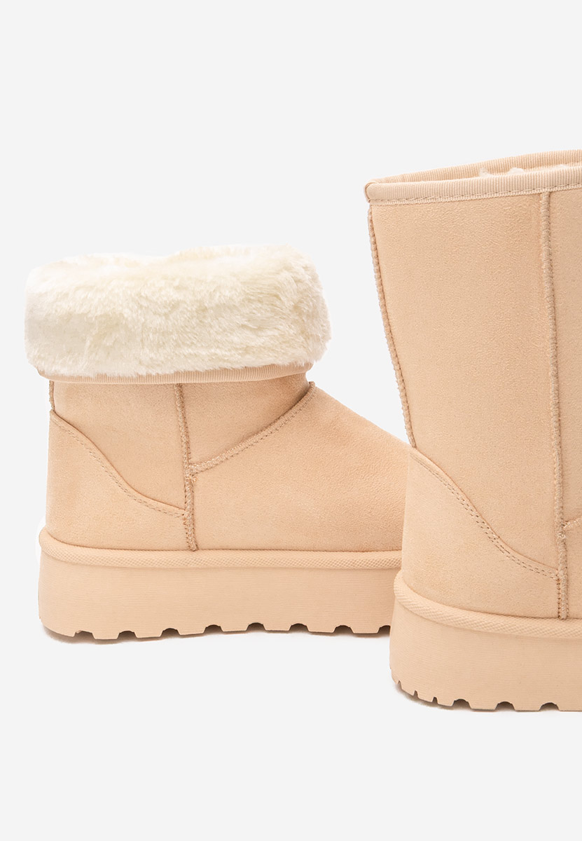 Bottes à plateforme beige Luisana