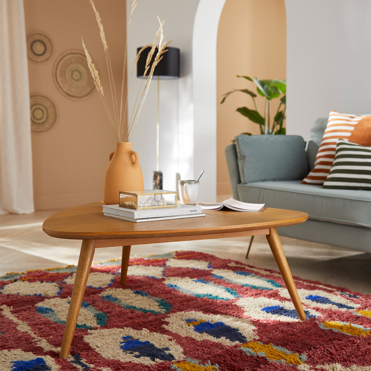 LA REDOUTE INTERIEURS<br>Mesa de centro vintage de carvalho Quilda