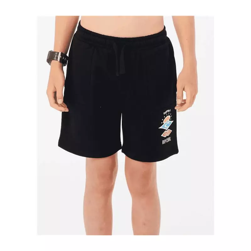 Short junior RIPCURL Search Icon Fleece Short -Boy Black