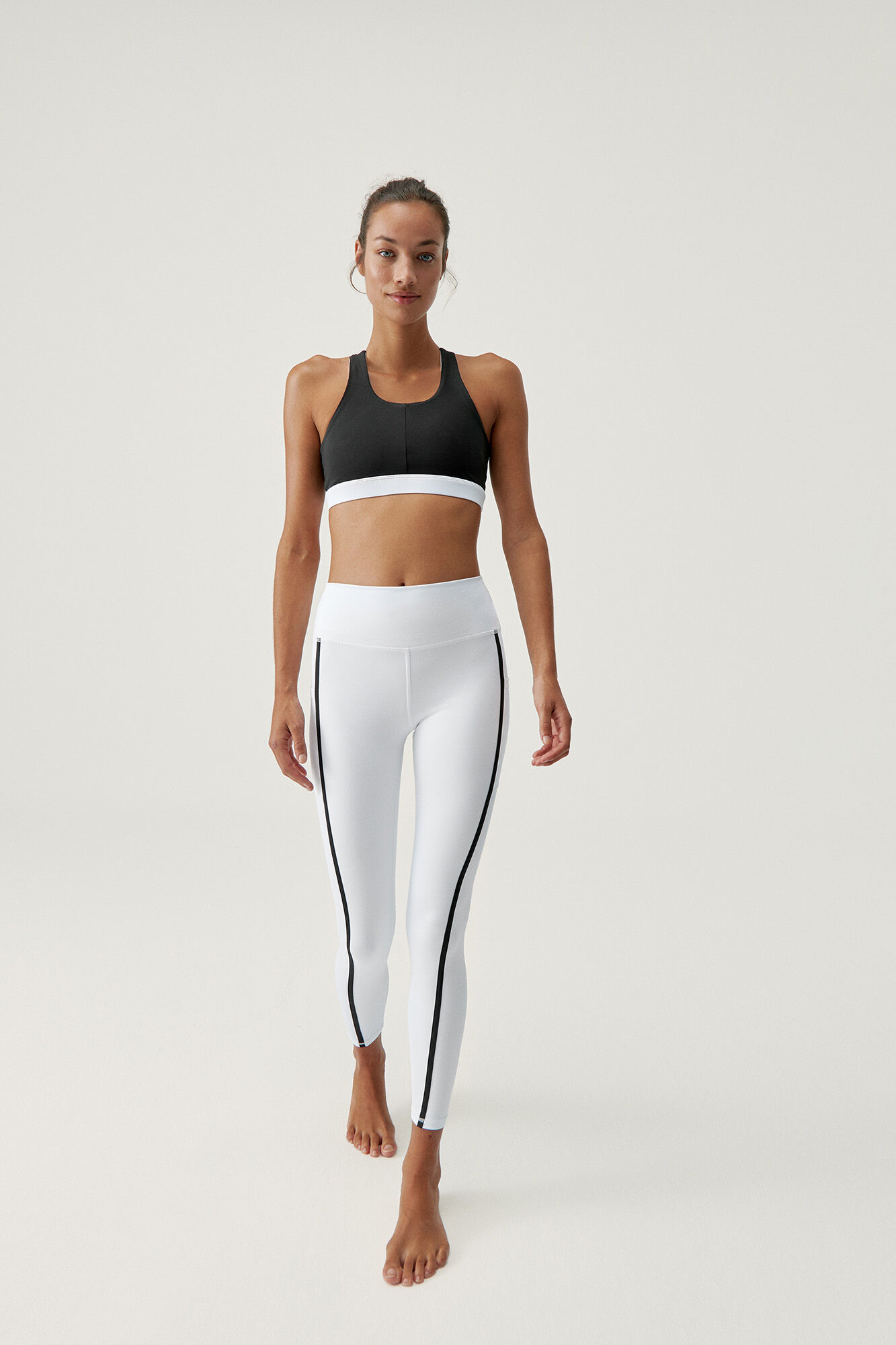 Legging Hanae preta/branca - branca
