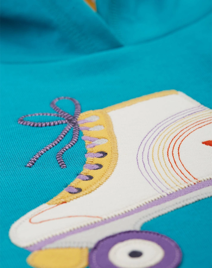 Kapuzen-Sweatkleid HARRI - ROLLER-SKATE in blue