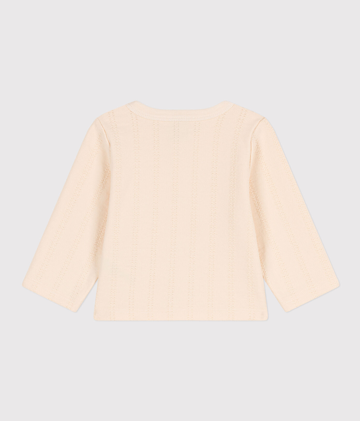 Cardigan bébé en jersey point fantaisie