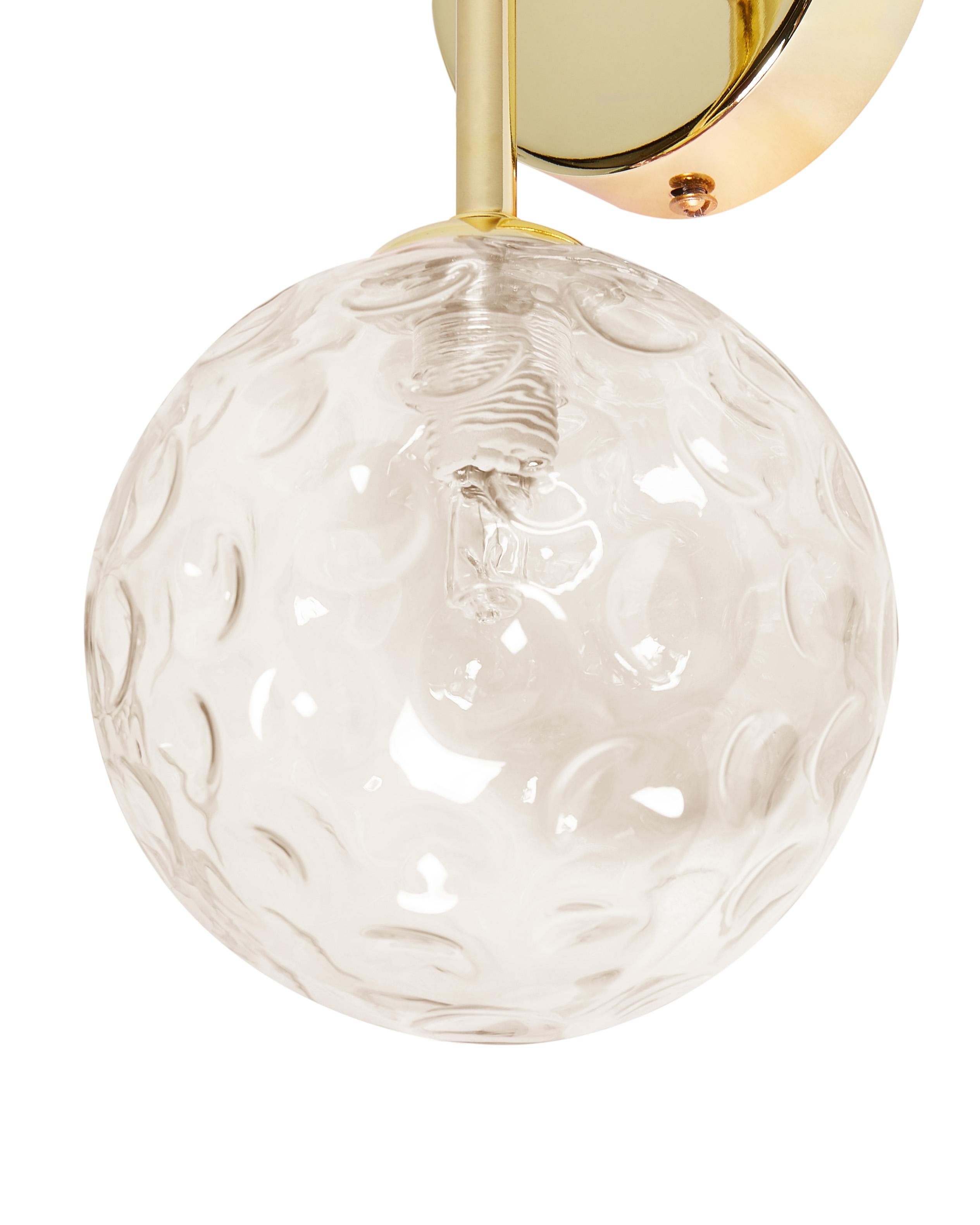 Set van 2 wandlampen ANADYR Glas Beige