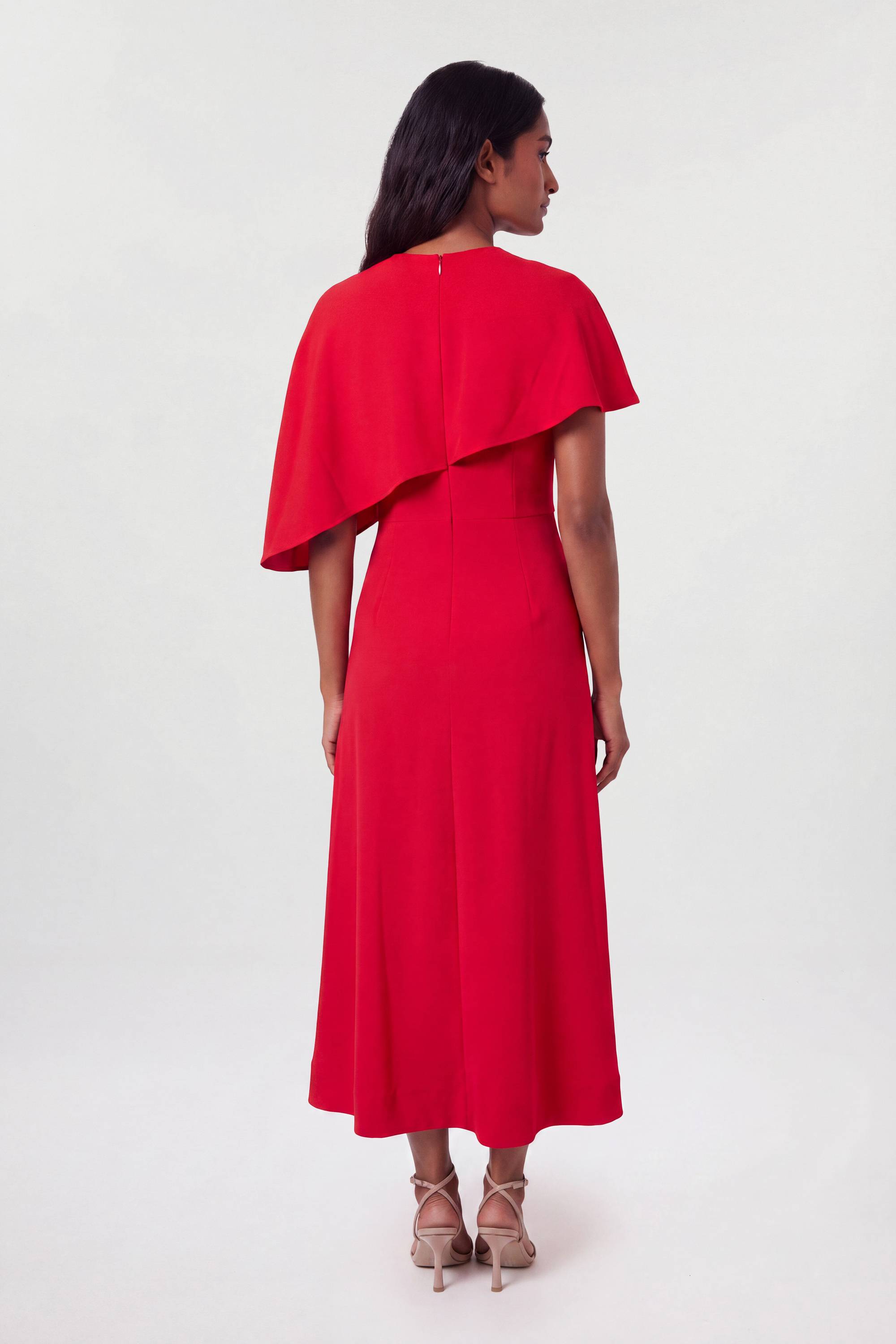 KarenMillen Robe Midi Ajustée Avec Détail Cape Souple