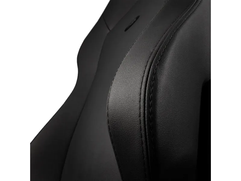 Noblechairs Hero - Stol - ergonomisk - armstøtter - T-formet - vippe - drejeled - polyuretan-læder, stålramme - sort