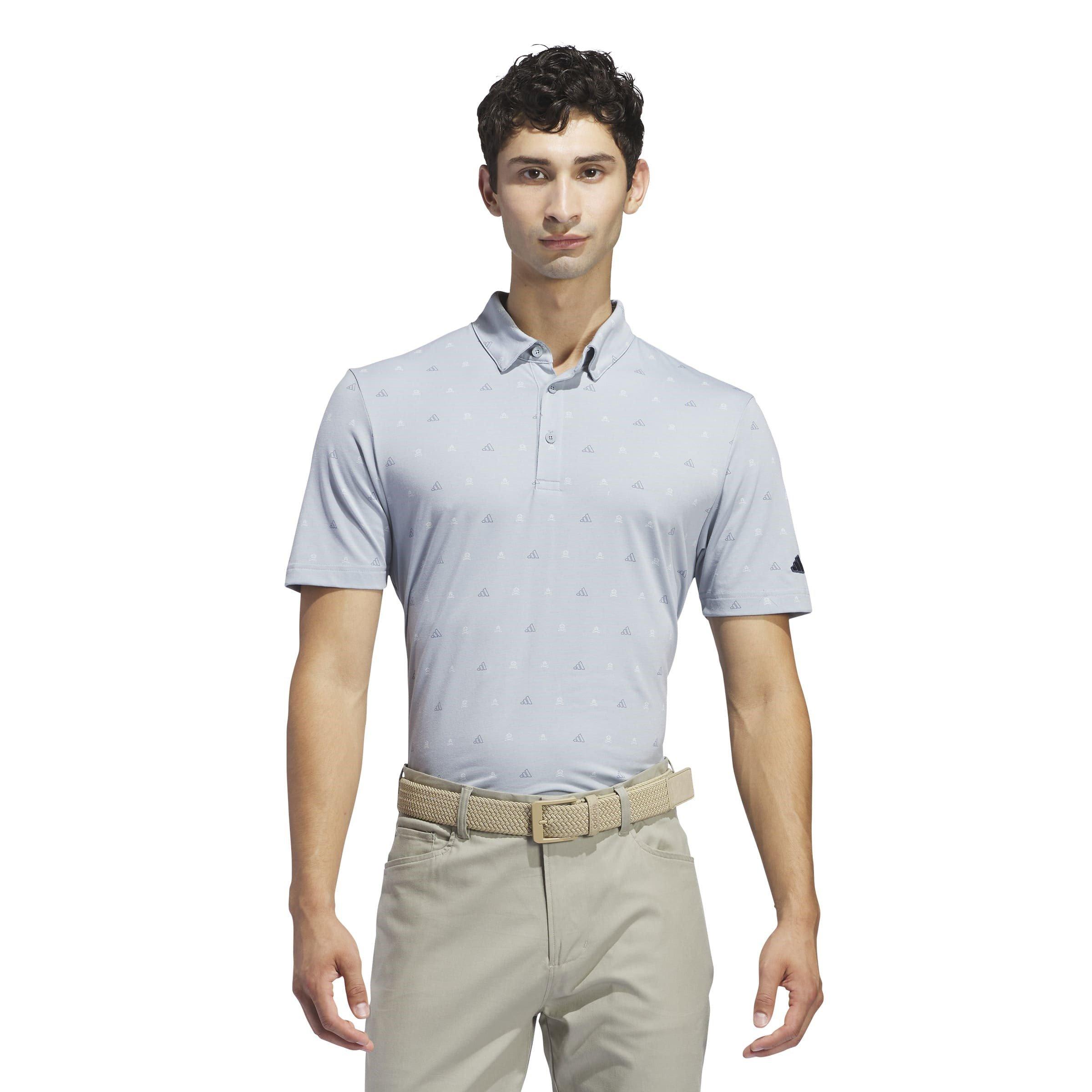 adidas Go To Mini Crest Print Polo Shirt Mens