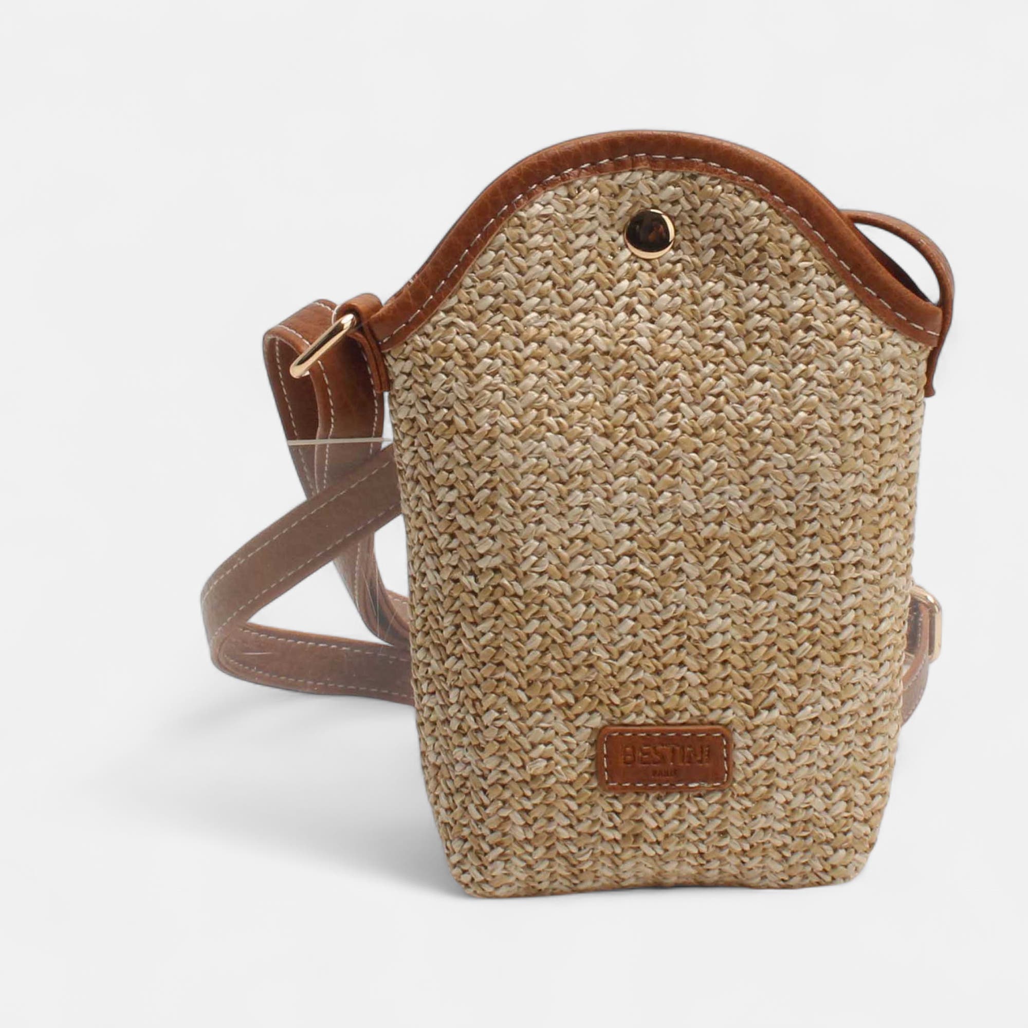 Pochette pour téléphone beige