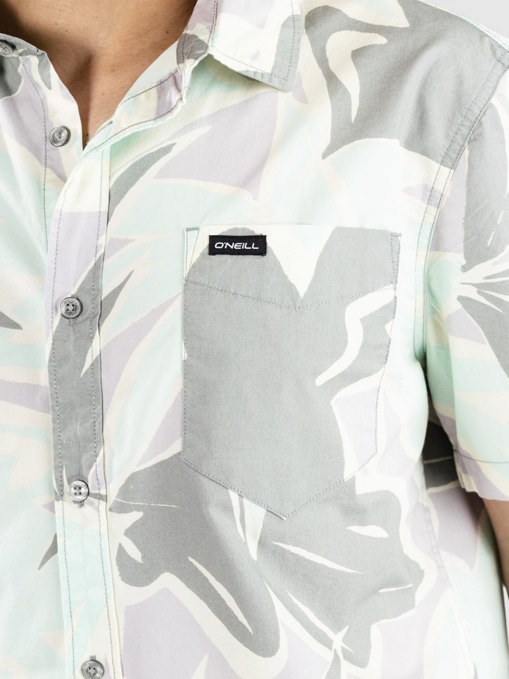 O'Neill Og Eco S/Slv Standard Seafoam Shirt seafoam white