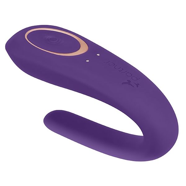 Satisfyer Vibrador Partner para Casal com Carregador USB Roxo