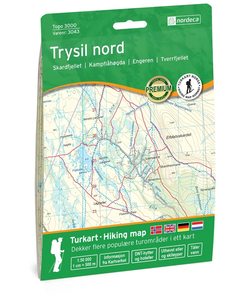 Nordeca Topo 3000 1:50 000 Trysil nord