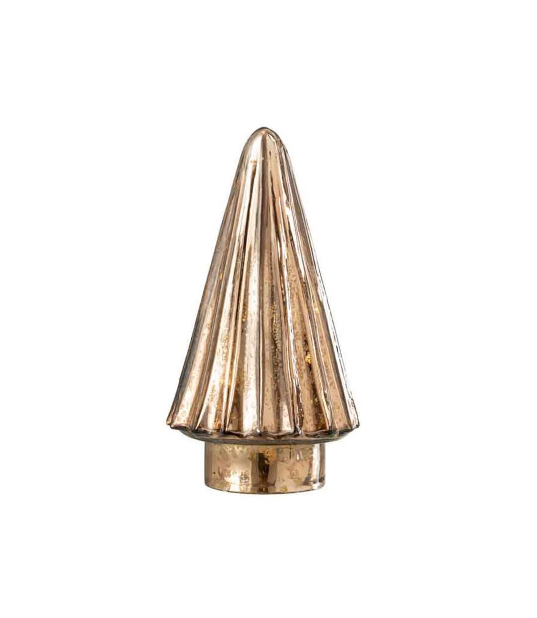Paris Prix - Sapin De Noël En Verre led 19cm Marron