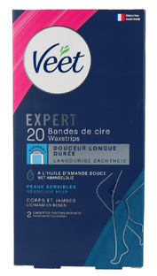 Veet Expert Koude Waxstrips Benen & Lichaam Gevoelige Huid 20ST