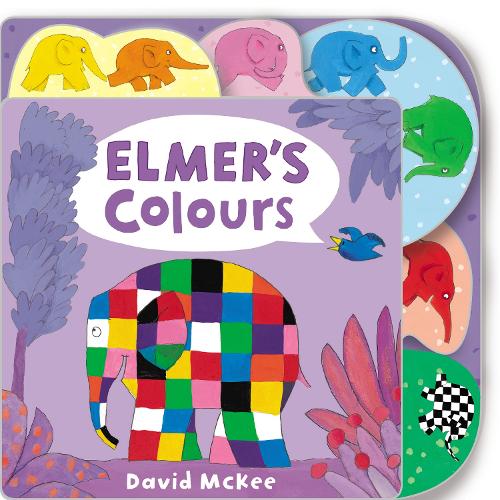 Elmer's Colours: Tabbed Board Book (Board book)