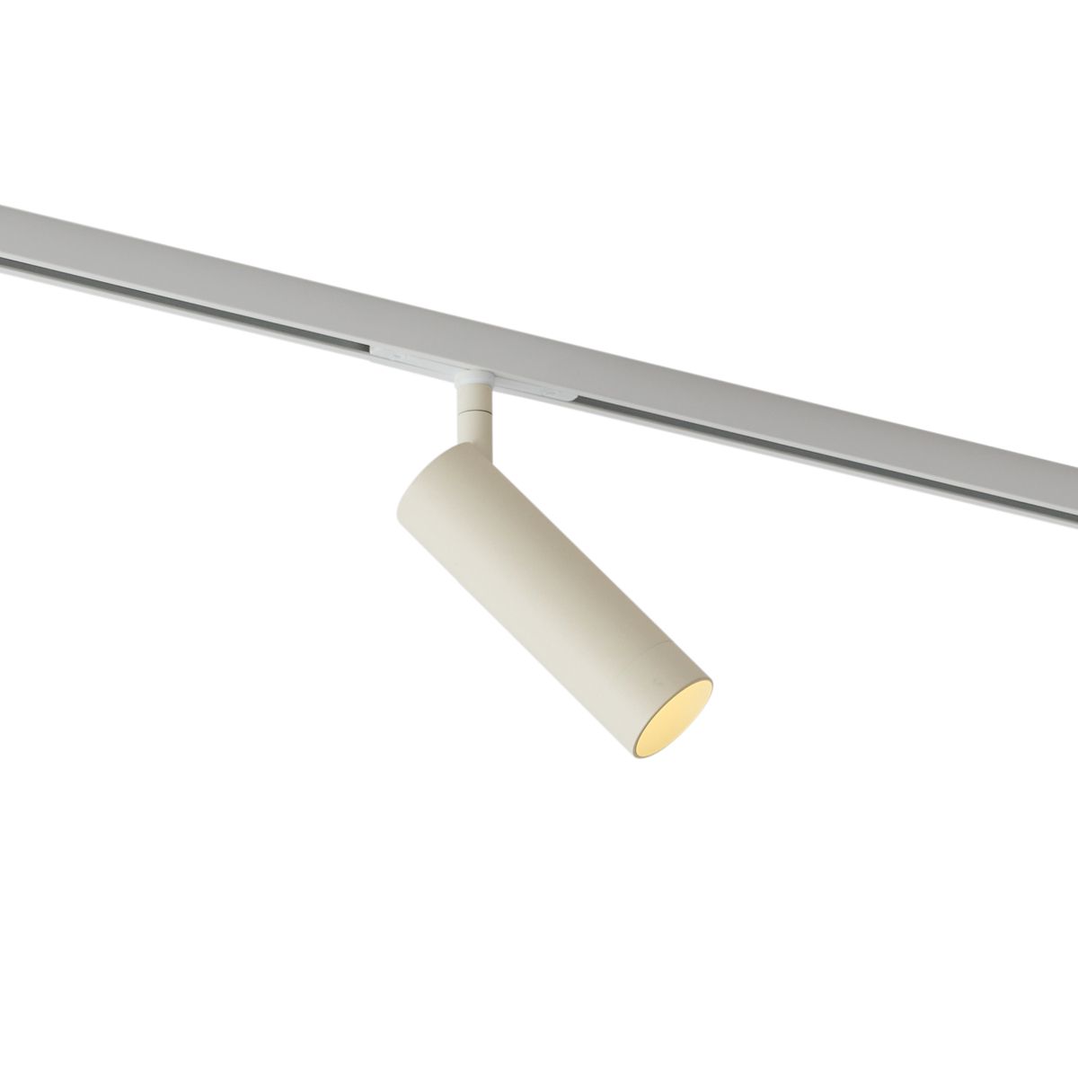 Moderne spot beige met wit voor railsysteem 1-fase GU10 35mm - Slimline Uzzy