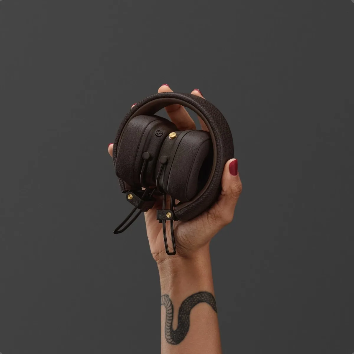 Marshall Major V Marron Casques Bluetooth