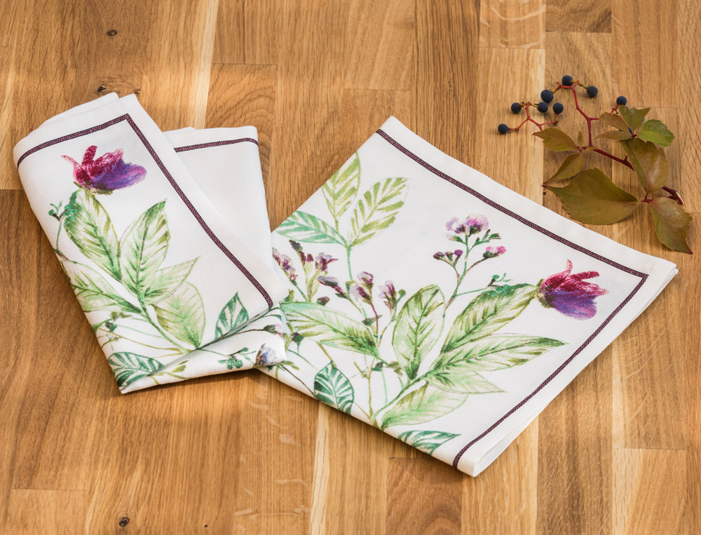 Lot de 2 serviettes de table-Brassée de fraîcheur