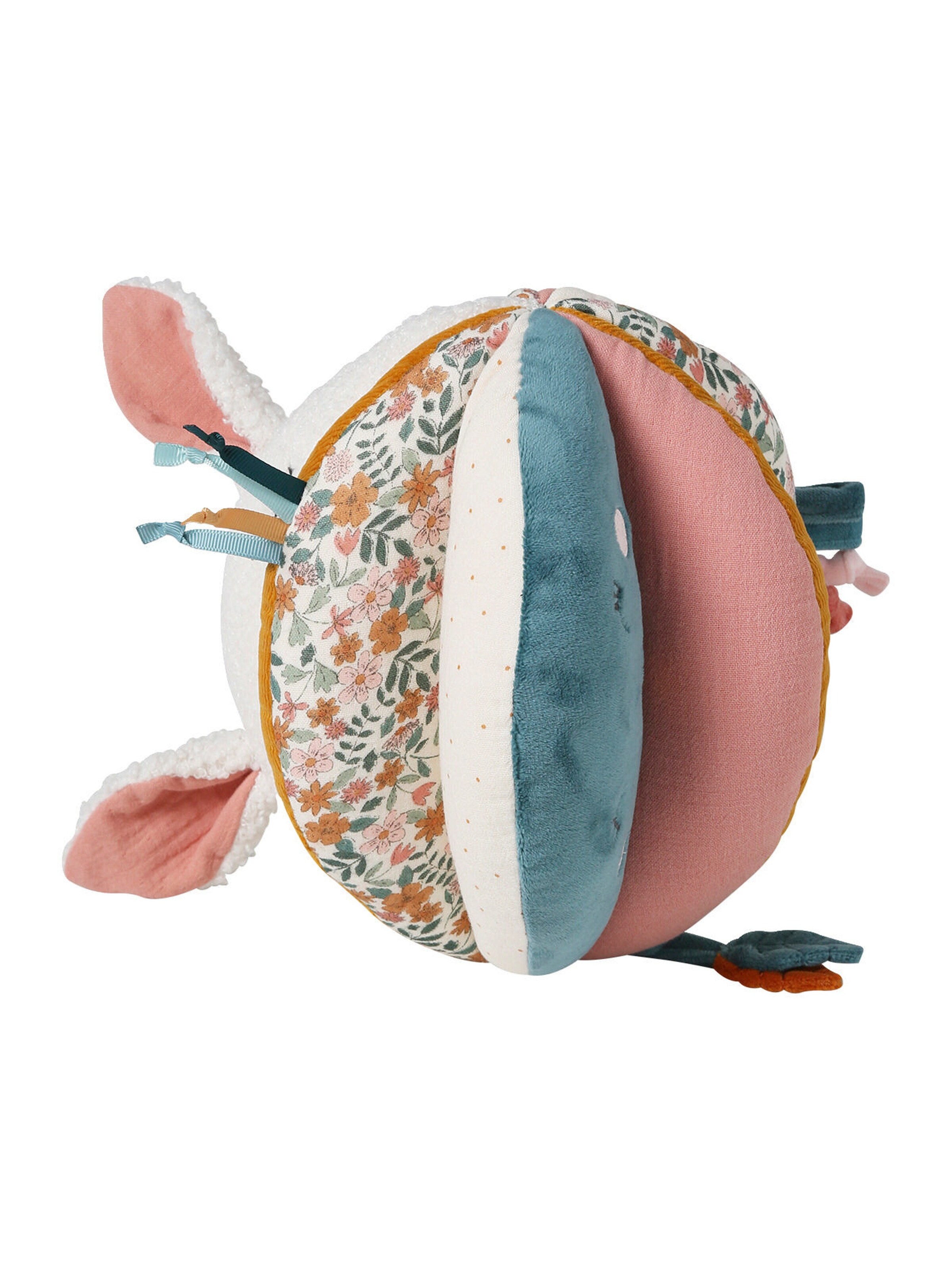 Vertbaudet Baby Activity-Ball RETRO FLOWER gelb