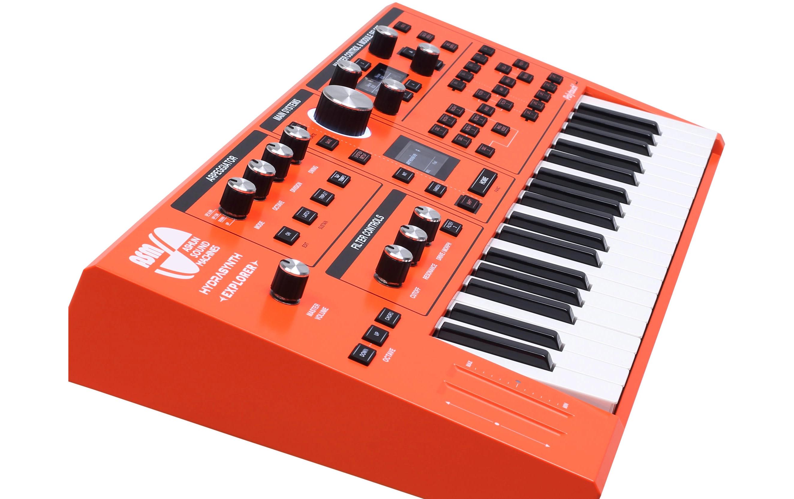 HYDRASYNTH Explorer 888 Units<br>Halbgewichtetes Keyboard in limitierter Orange Edition