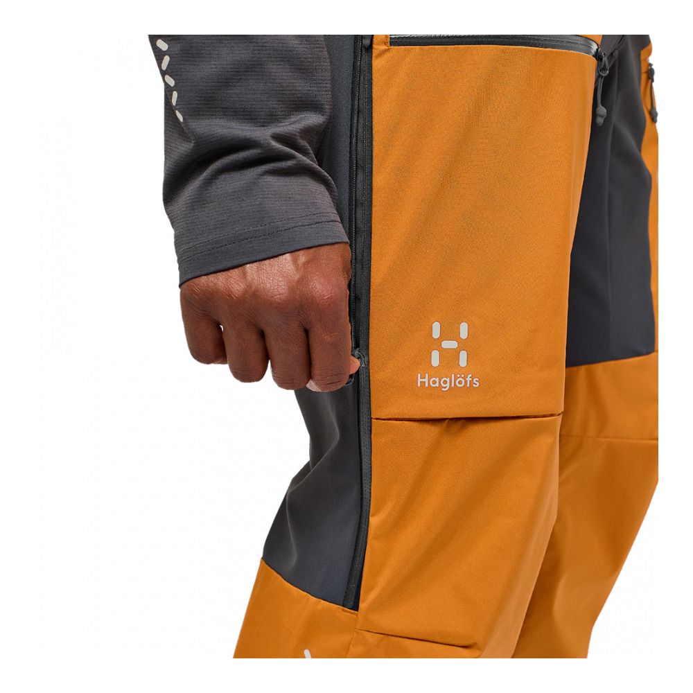 Haglöfs L.I.M HYBRID TOURING - Pantalon ski Homme desert yellow/magnetite