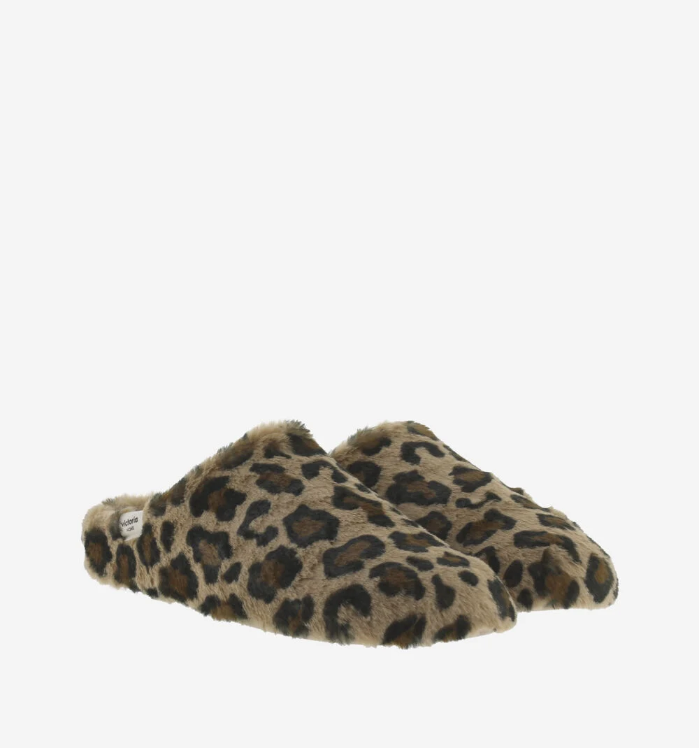 NORTE LEOPARD SLIPPERSCUERO