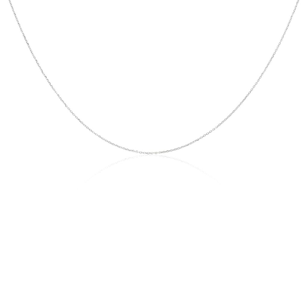 Chaîne Igoa Maille Forçat Diamantee Or Blanc