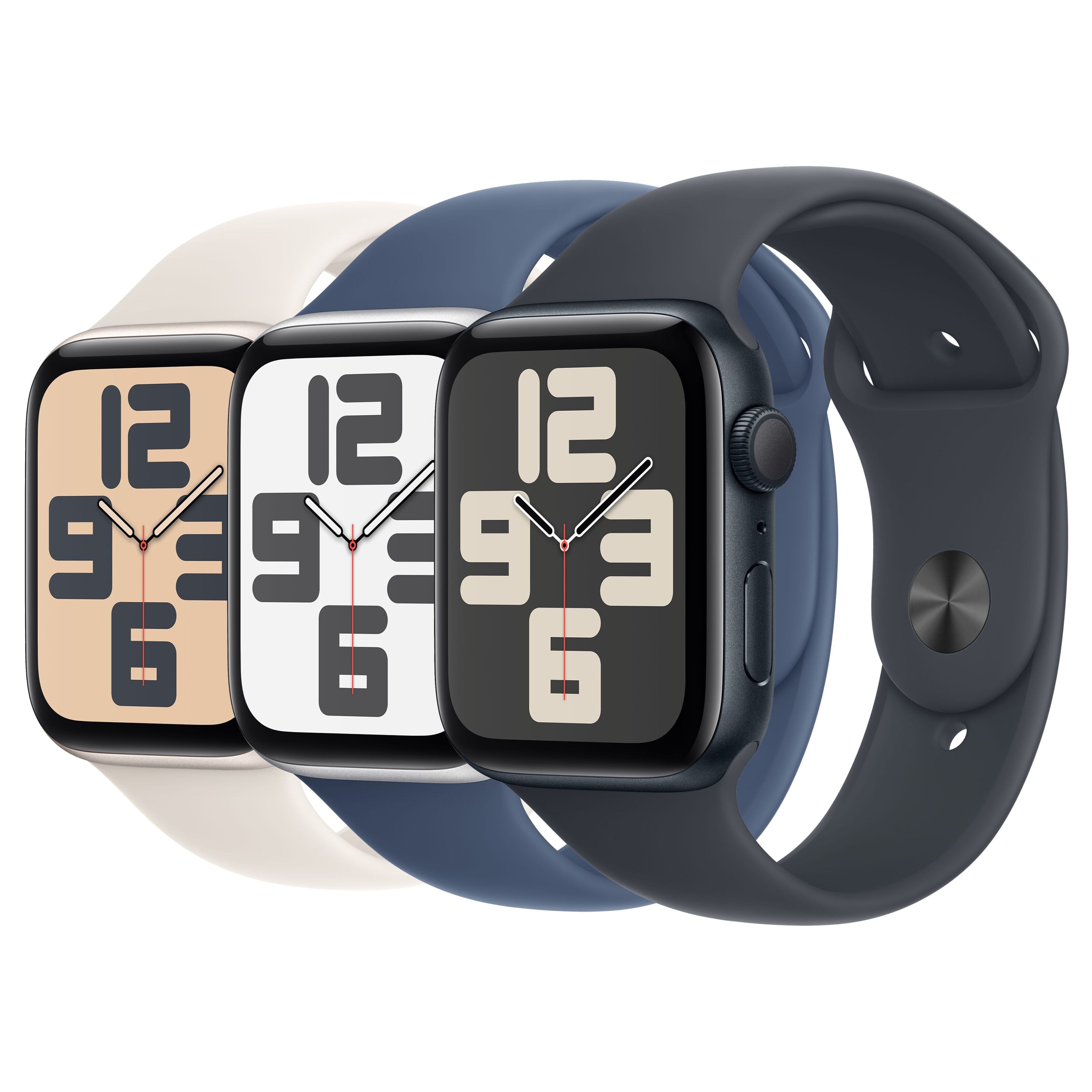 Apple Watch SE GPS 44 mm Midnight Case med Midnight Sport band S/M