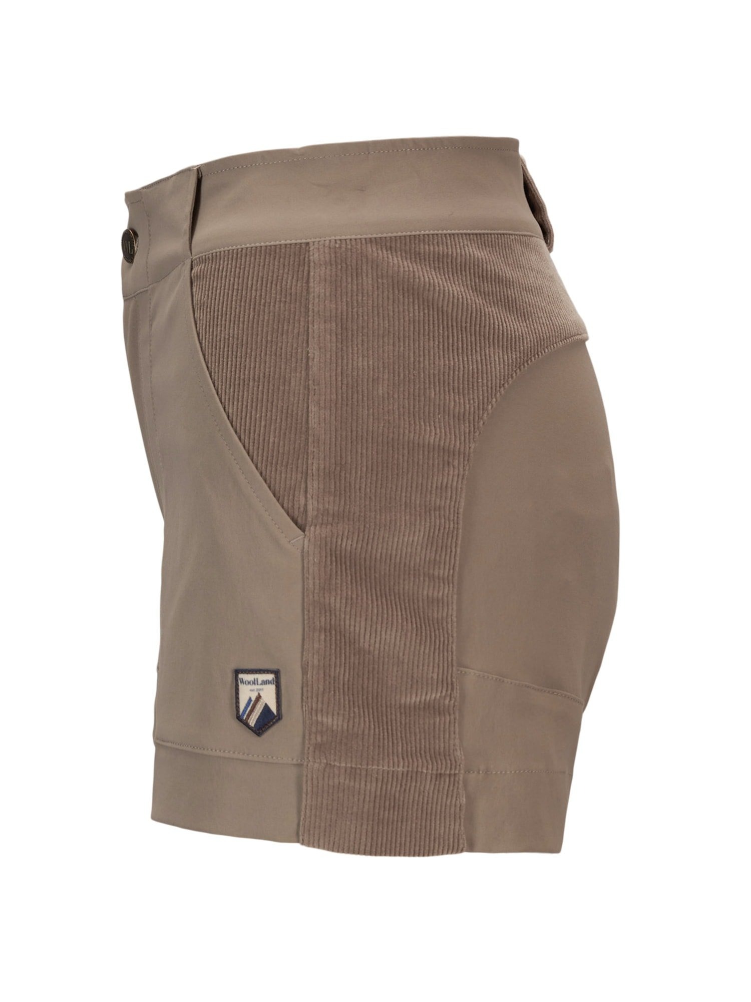 Romsdalseggen Kordfløyel Shorts Dame Driftwood