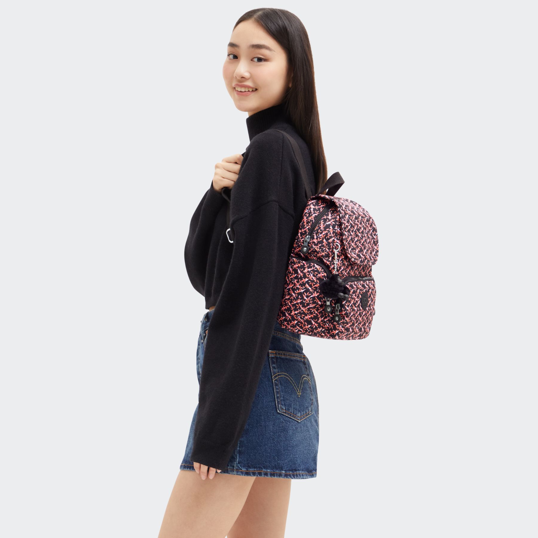 CITY ZIP MINI Mini sac à dos avec bretelles ajustables - Dancing Bouquet