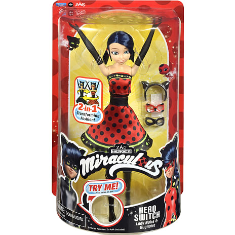 Miraculous Hero Switch dukke 26 cm