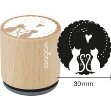 Tampon à motif Woodies 'clé & cadenas'