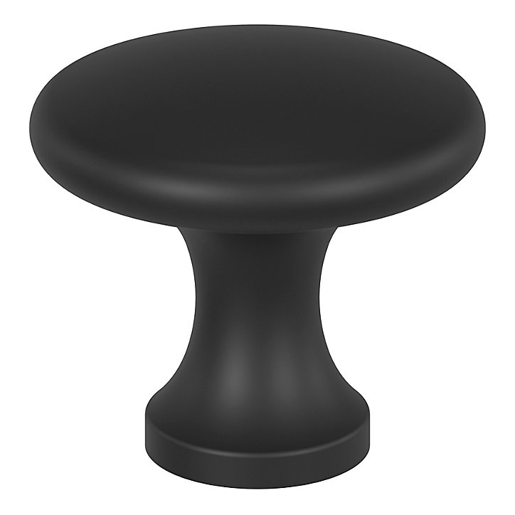 Bouton de meuble GoodHome Prat noir Ø2.9cm x l.2.9cm x h.2.5cm x p.2.5cm