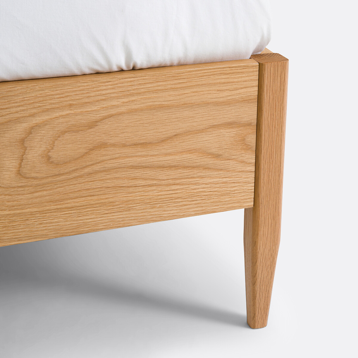 LA REDOUTE INTERIEURS<br>Cama em rattan e veludo com roupa de cama Buisseau