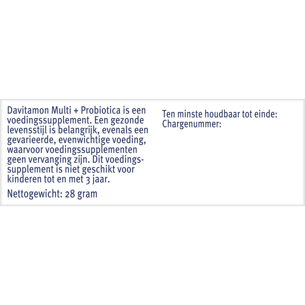 Davitamon Multi + Probiotica 30 tabletten